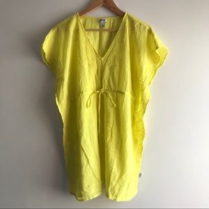 Yellow beach cover up